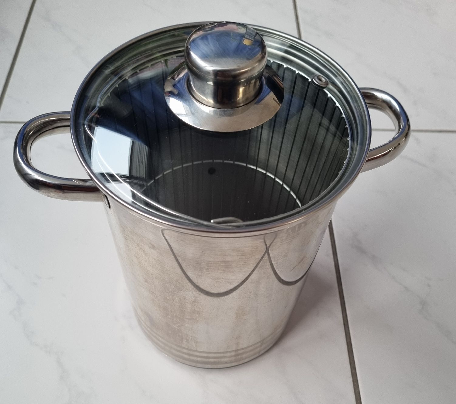 Casseroles: Spargeltopf mit Einsatz und Glasdeckel – Neuf (Voir description) à Nottwil par Janny77 2