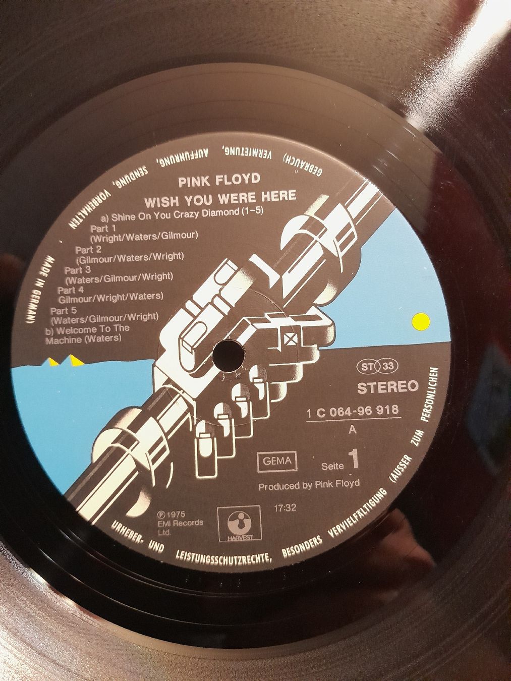 Schallplatten: Pink Floyd Wish You We..  Vinyl LP germ.1975 First – Gebraucht aus oekingen von beauty1964 3