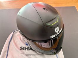 Casque Shark Skwal noir, taille L, occasion, visière neuve