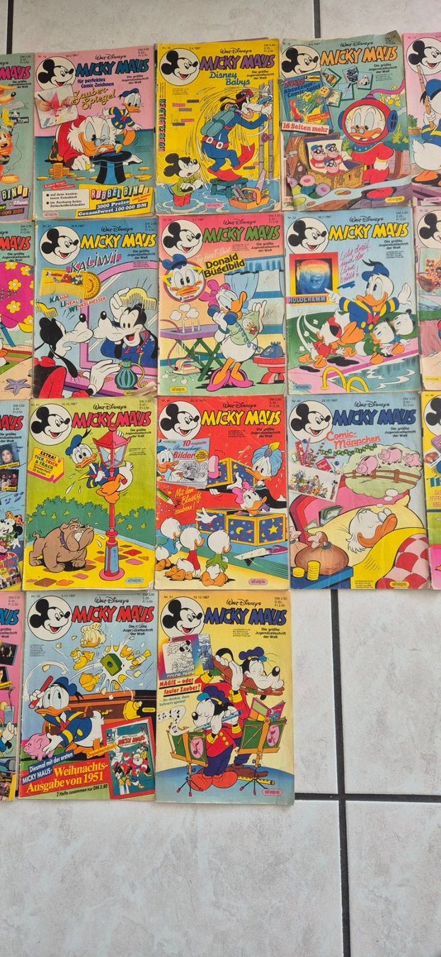 Fumetti: 25 Mickey Maus 1987 Sammlung Konvolut gebraucht – Usato da Schönenberg TG venduto da S.samuel.R 2