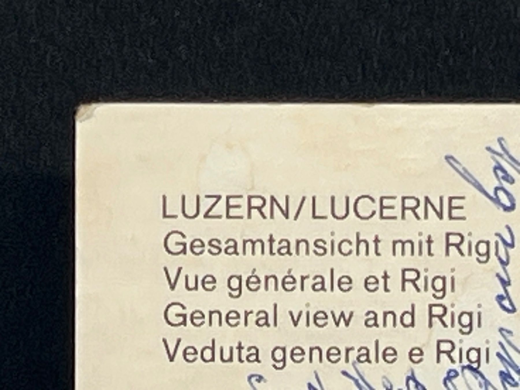 Cartoline postali: Luzern/Lucerne: Gesamtansicht mit Rigi – Usato da Widnau venduto da Brusi9 2
