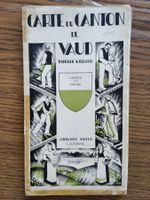 Topografische Karte Vaud 1943 librairie Payot