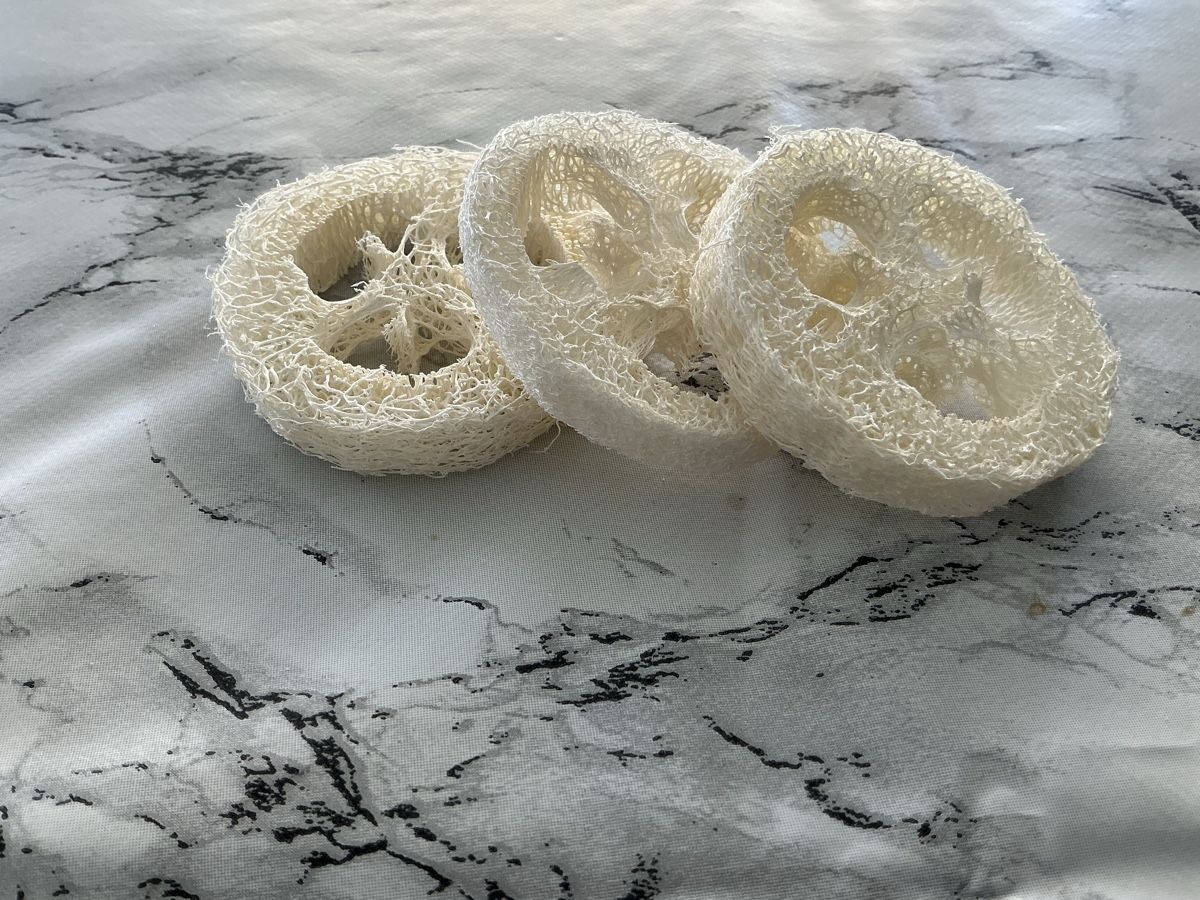 Sonstiges für Haushalt & Wohnen: Luffa Scheiben 3er Set Seifanablage – Neu und originalverpackt aus Uster von Similian1