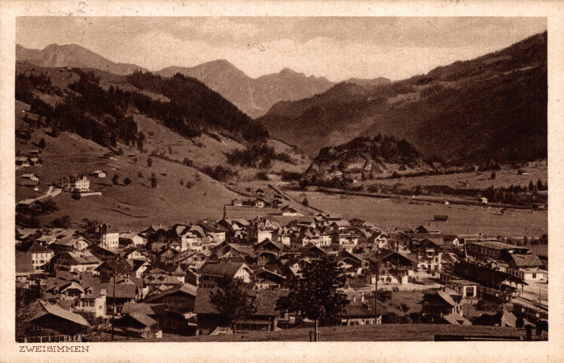 Cartoline postali: Zweisimmen – Usato da Bronschhofen venduto da Astore