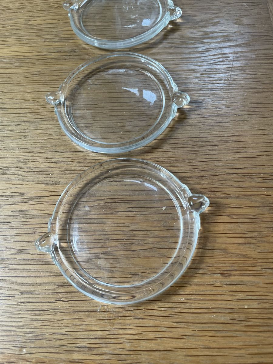 Untersetzer: 4 Glasuntersetzer Kosta Boda, Schweden – Neu (gemäss Beschreibung) aus Steinhausen von Piaweber1943. 1