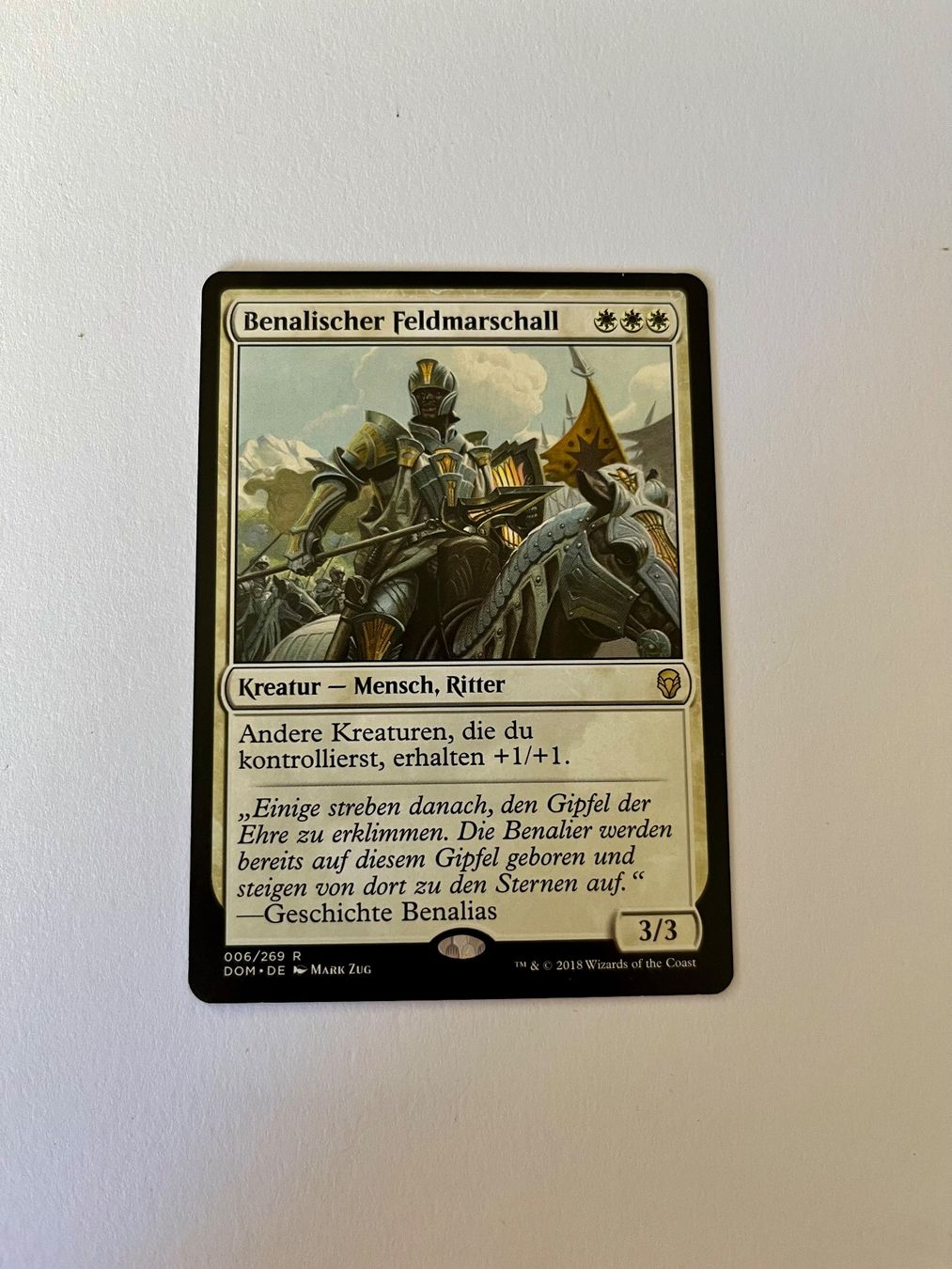 Magic The Gathering Cartes à collectionner: MTG - Benalischer Feldmarschall - Dominaria - DE – D'occasion à Wangen an der Aare par SG94