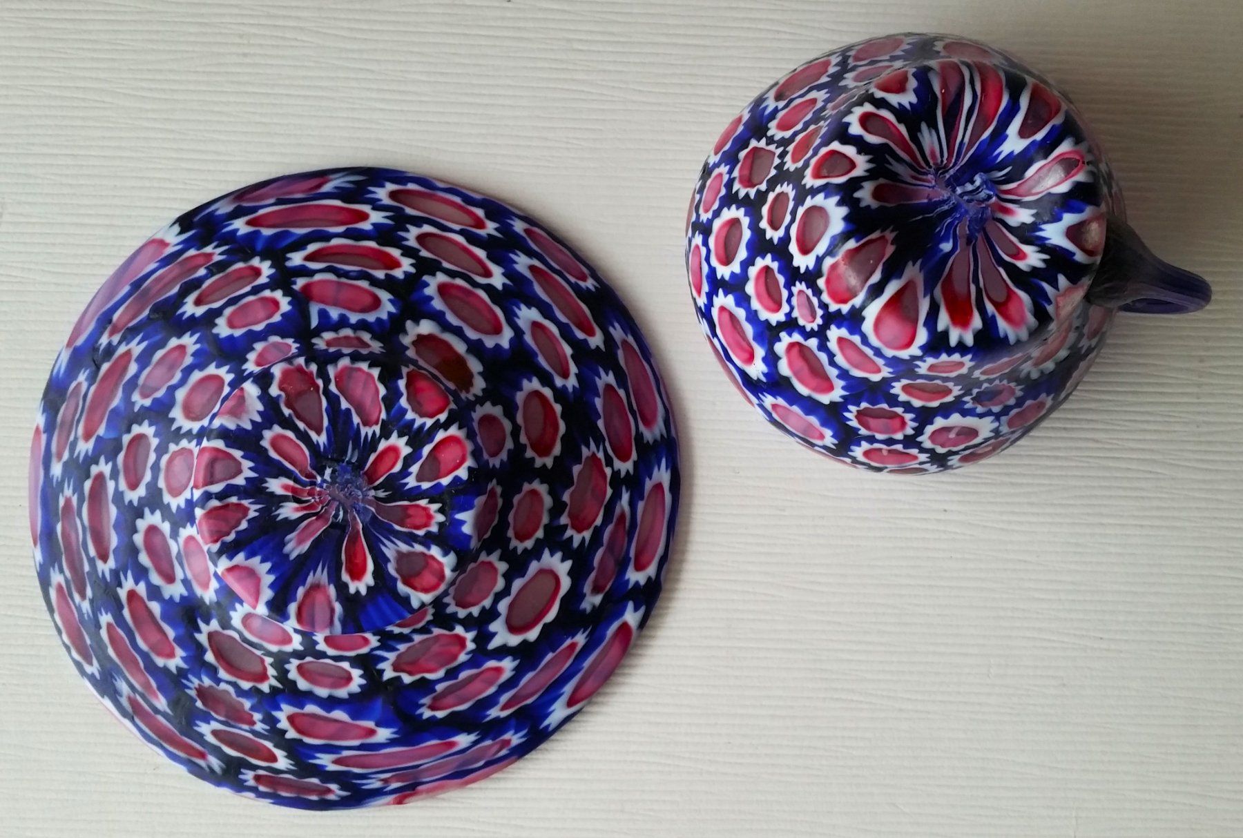 Tazze: MURANO Tasse mit Untertasse "Millefiori" – Usato da Oberriet SG venduto da ganesh435 8