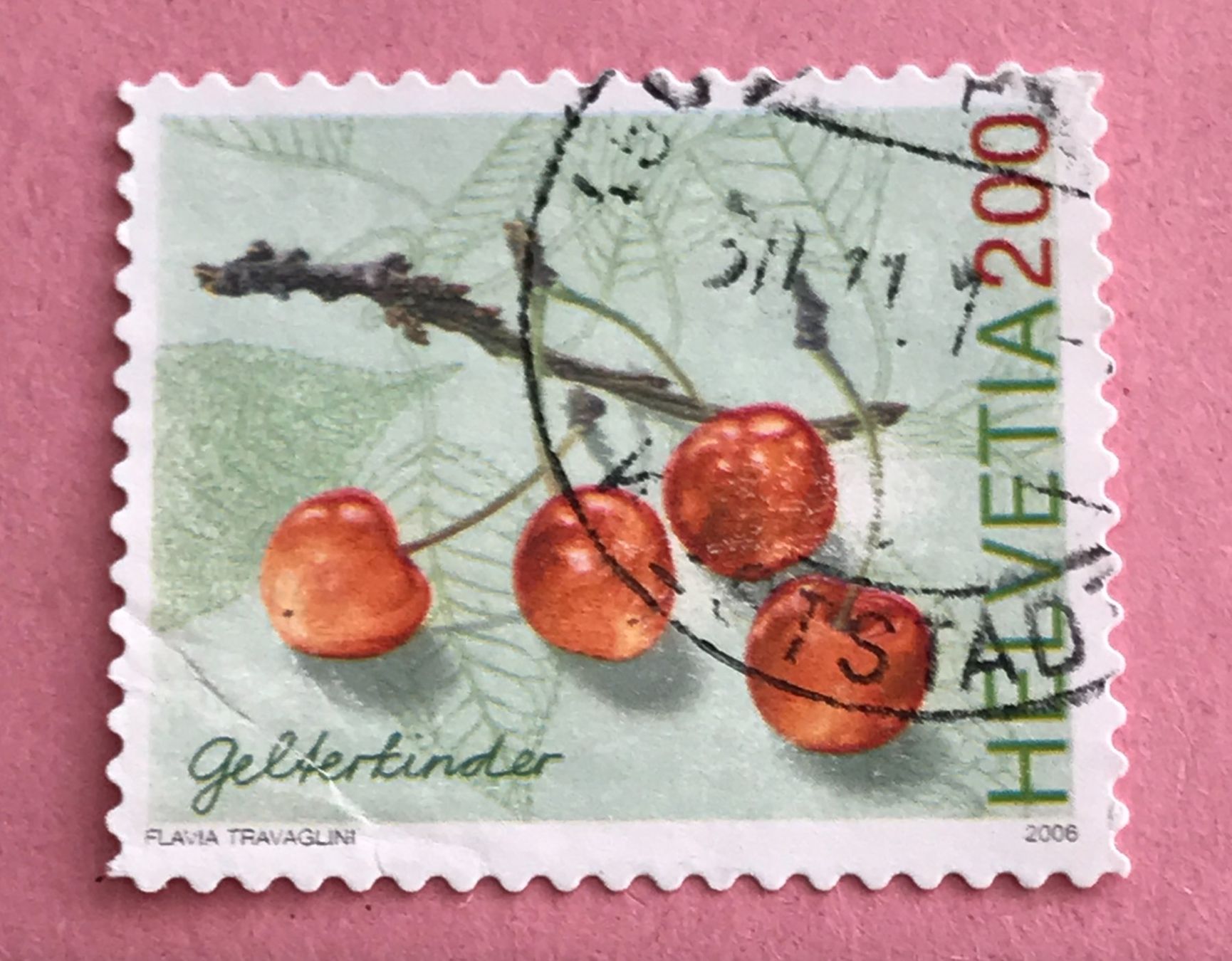 Tutti i francobolli: Nr.1207 Kirsche,Gelterkinder  GESTEMPELT 2006    – Usato da Aarau venduto da Billa007
