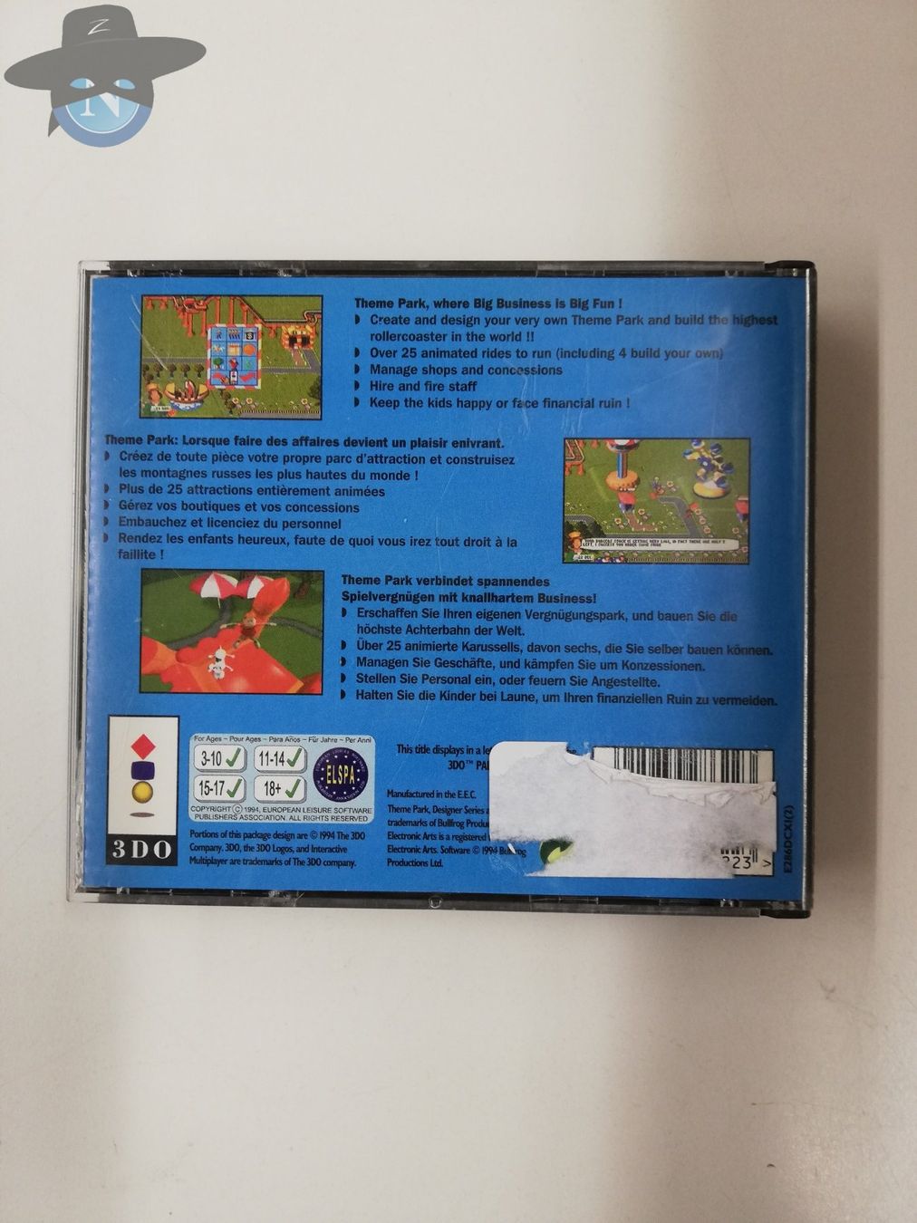 Spiele: Theme Park / Panasonic 3DO – Gebraucht aus St. Gallen von zorro_dc 1