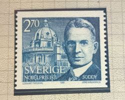 Schweden 1981 Nobelpreis 1921 Chemie Frederick Soddy postfr.