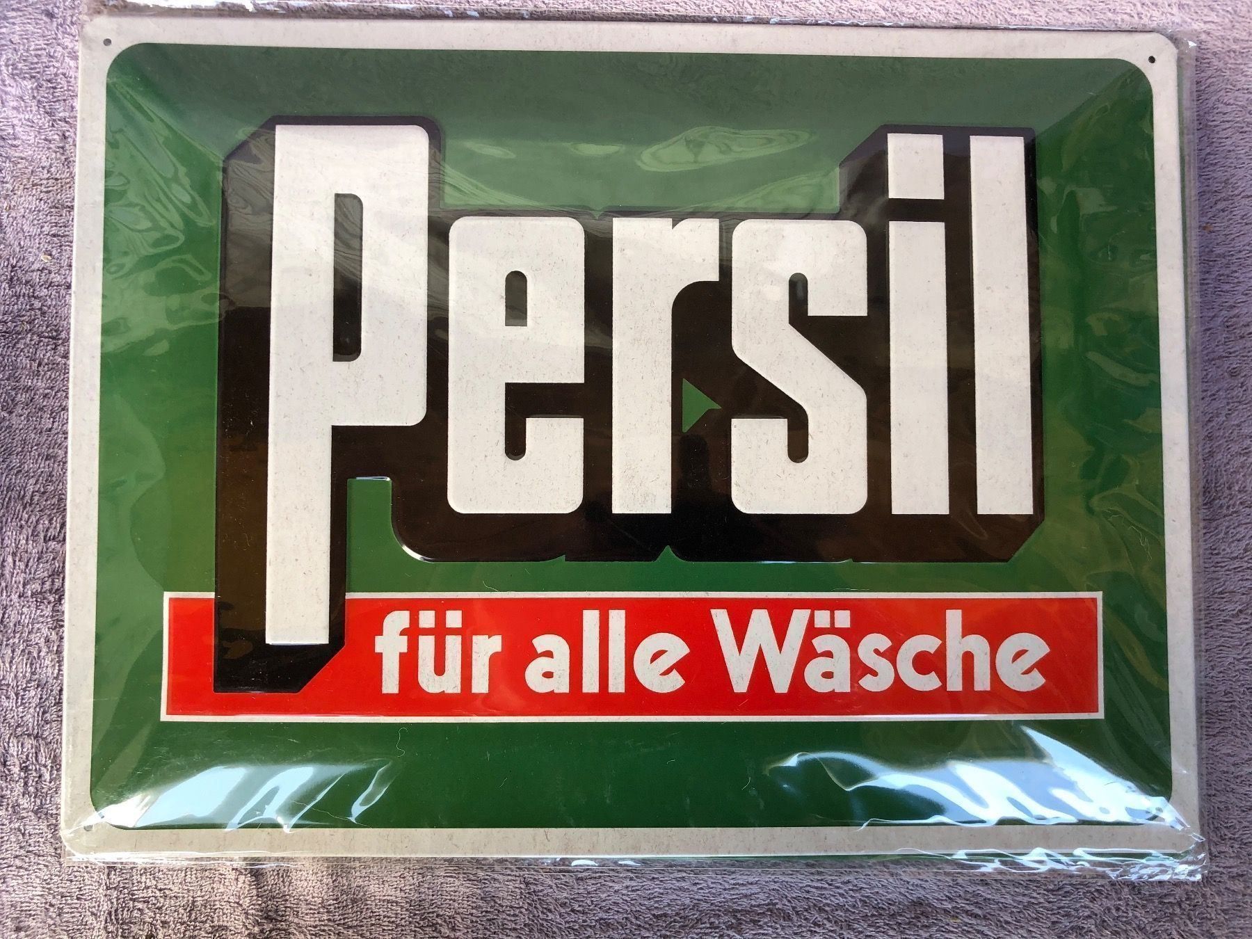 Insegne: Persil werbung wolle seide deko waschen – Nuovo (secondo la descrizione) da Reinach AG venduto da rares75