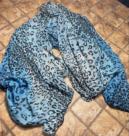 Sciarpa Freddy stampa leopardo 👌100% Lana