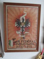Affiche du Tir Fédéral Neuchâtel 1898