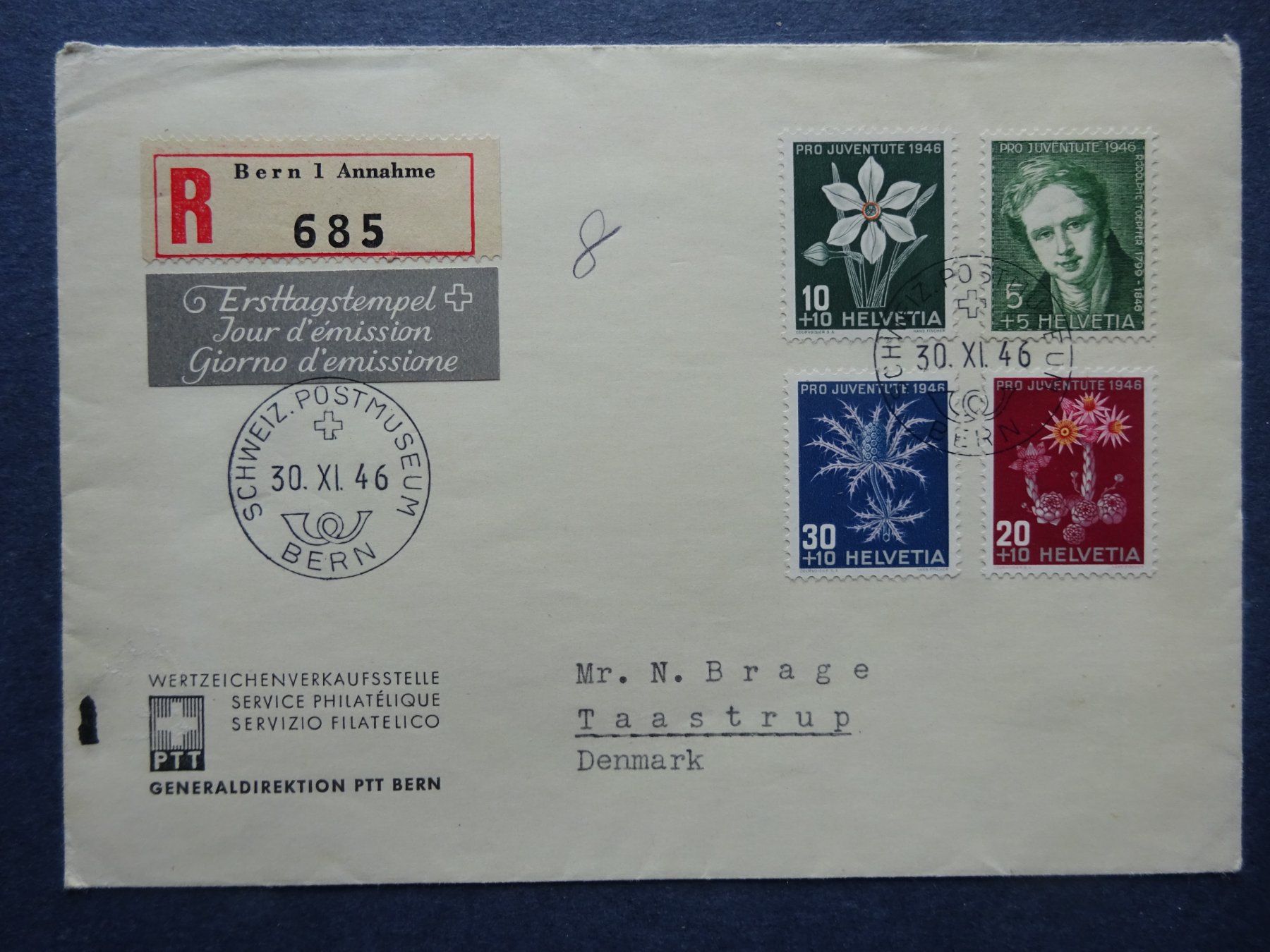 Tutti i francobolli: 1946 Pro Juventute FDC – Usato da Appenzell-Steinegg venduto da adi1975 1