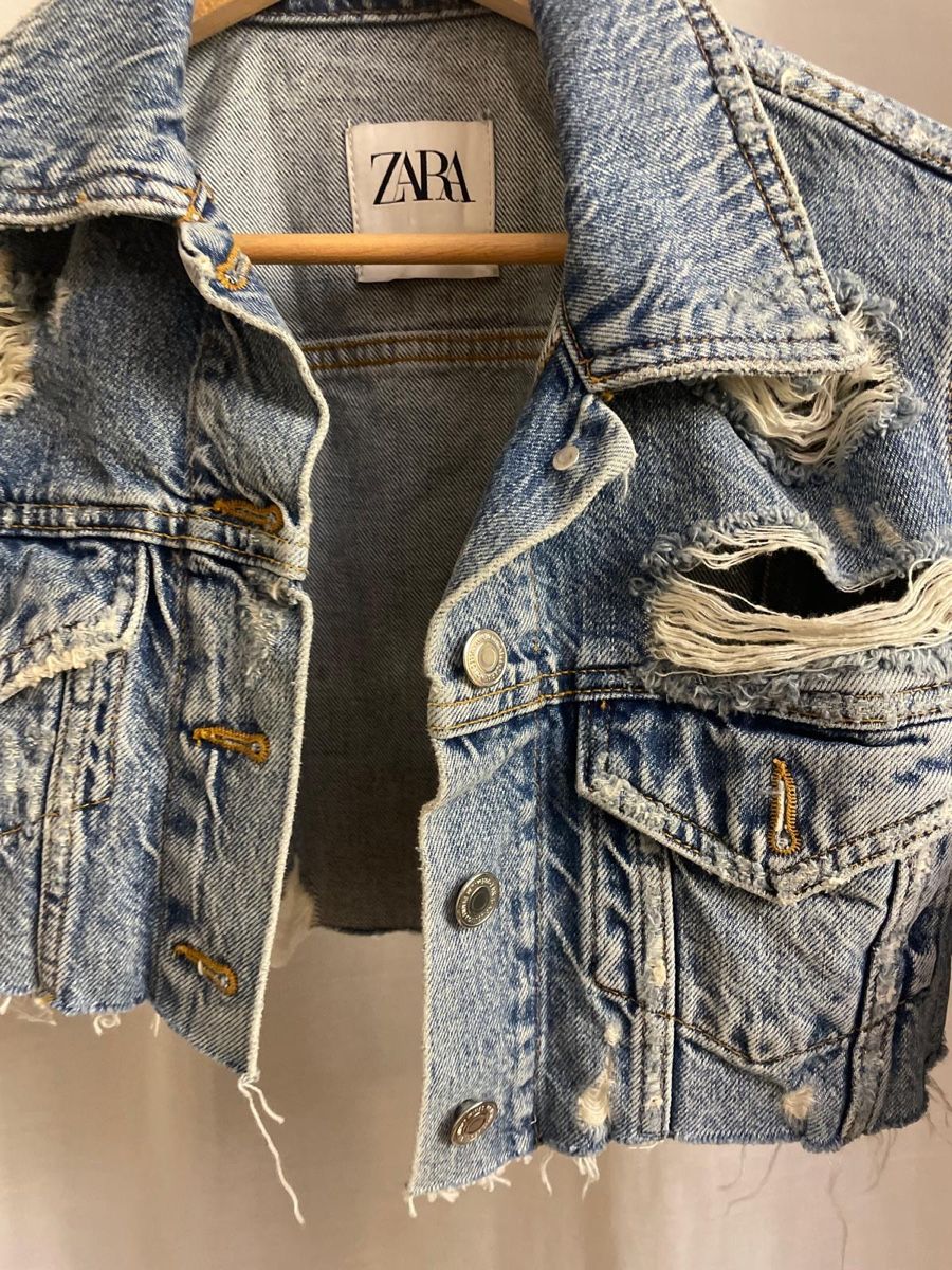 Zara Giacche: Cropped Jeansjacke ZARA S – Usato da Stäfa venduto da Phphch 2
