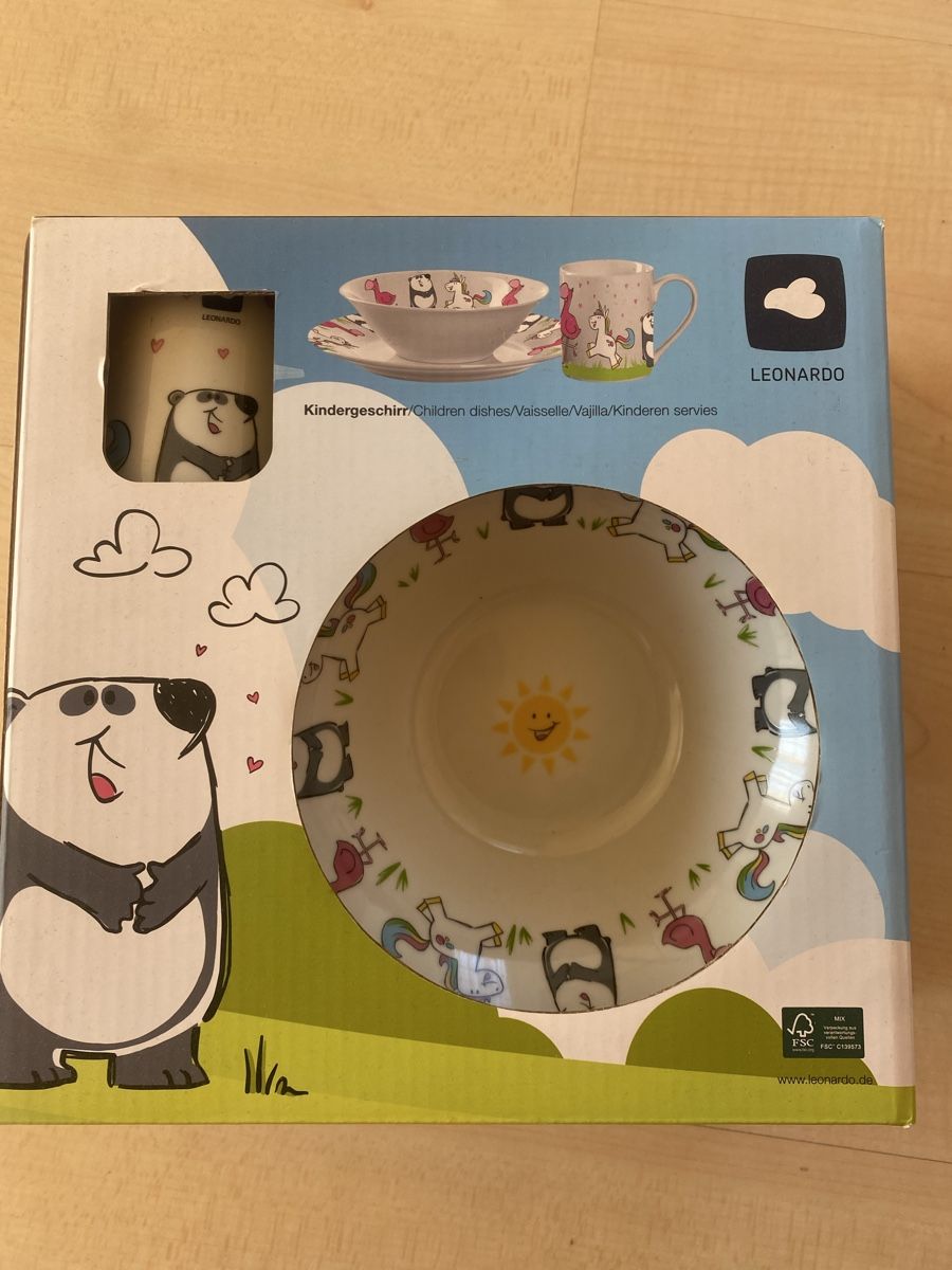 Set di piatti: Neu Leonardo Kindergeschirr Set Bambini 3 teilig – Nuovo e nell'imballaggio originale da Buchrain venduto da Sisi83