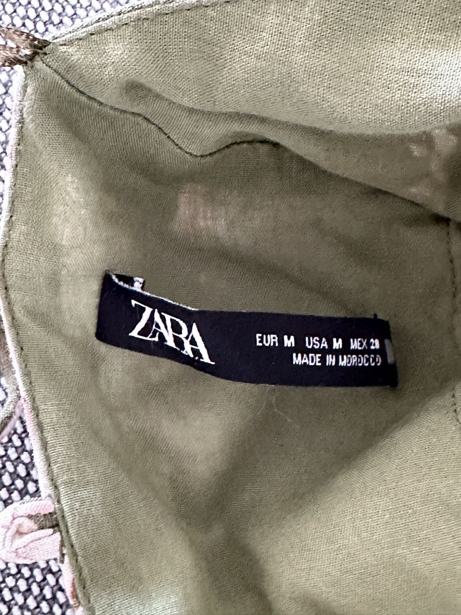 Top: Zara Crop-Top Leinen  / Bluse Gr. S/M – Usato da Glattpark(Opfikon) venduto da mar_j7yg 3