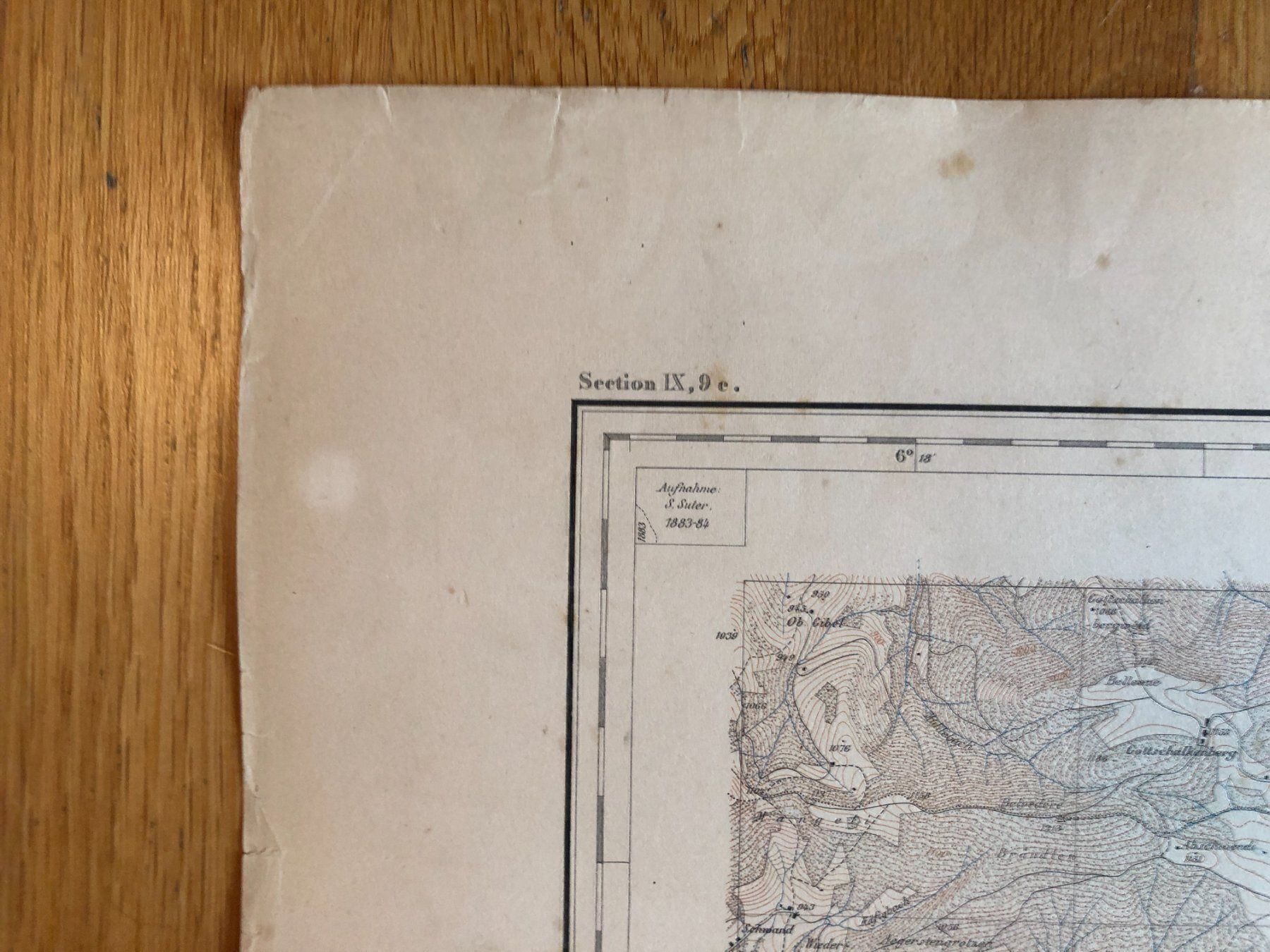 Landkarten & Atlanten: Siegfriedatlas Bl. 244: Altmatt 1887 – Gebraucht aus Zürich von allp 3