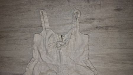 zara Jumpsuit Gr. S beige luftig - neuwertig leinen