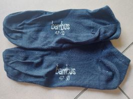 1 Paar Bambus Socken Sneakers, Grösse 47-50