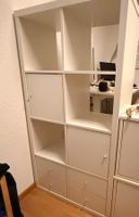 IKEA Kallax Regal weiss mit Tueren und Schubladen