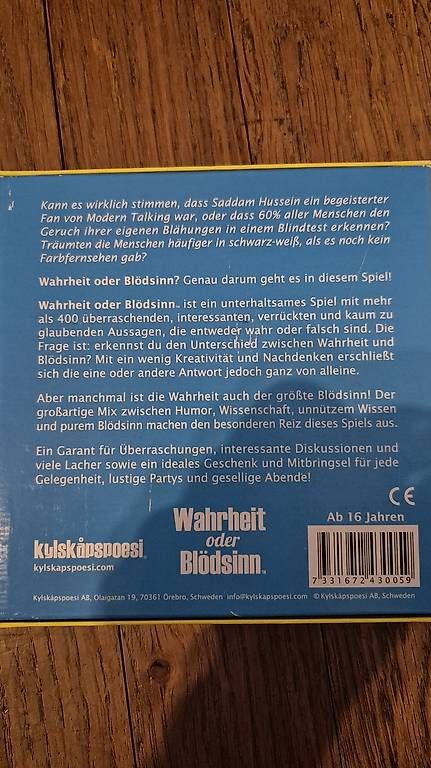 Giochi: Wahrheit oder Blödsinn - Partyspiel – Usato da Sevelen venduto da SSinaWWieland 1