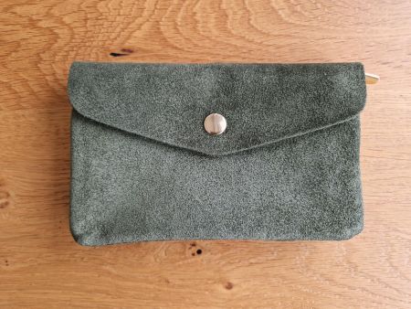 Portemonnaie aus genuinen Leder grün NEU made in Italy