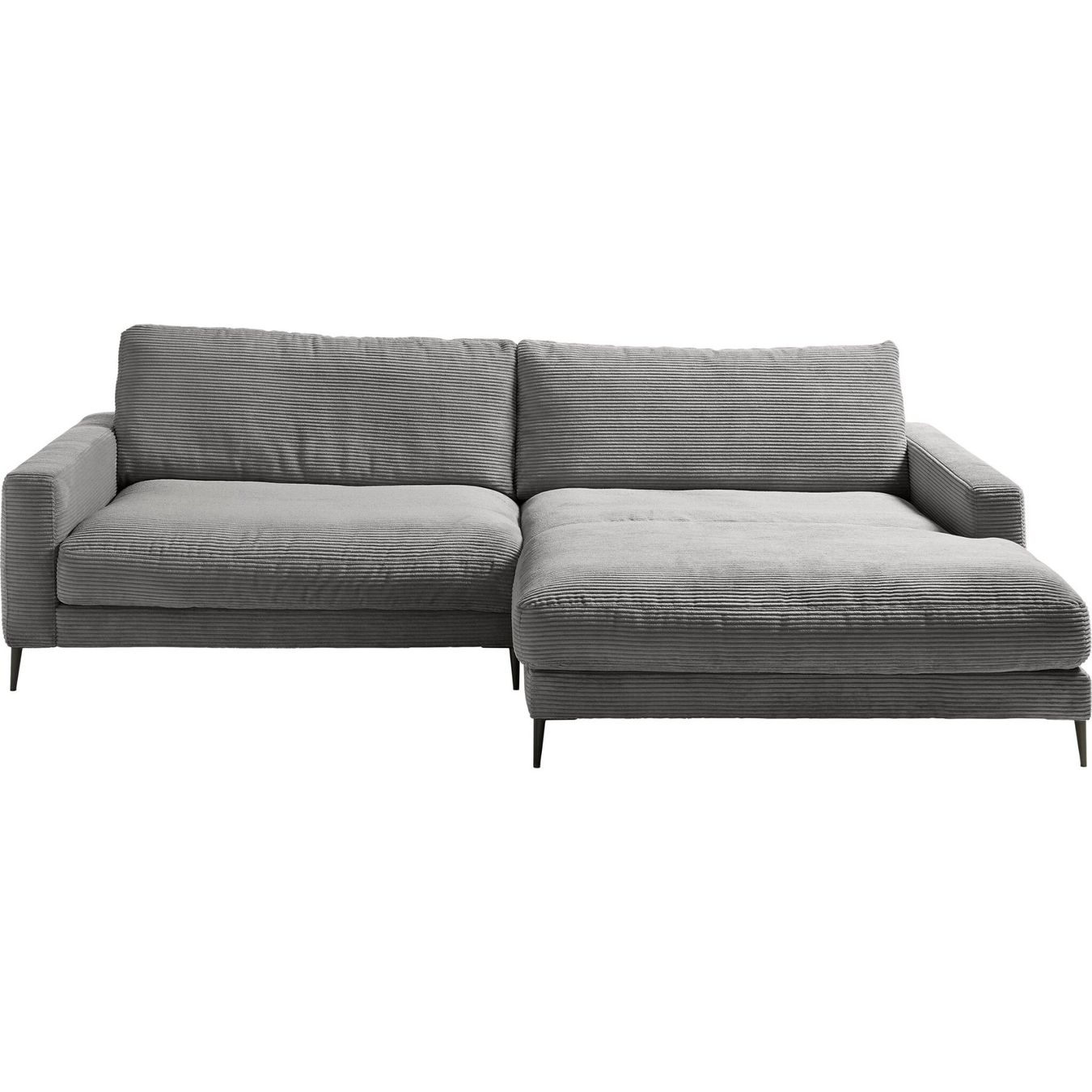 Sofas: Ecksofa  Uptown in Cord Dark Grey rechts – Neu und originalverpackt aus Bischofszell von deluxe-moebel 1