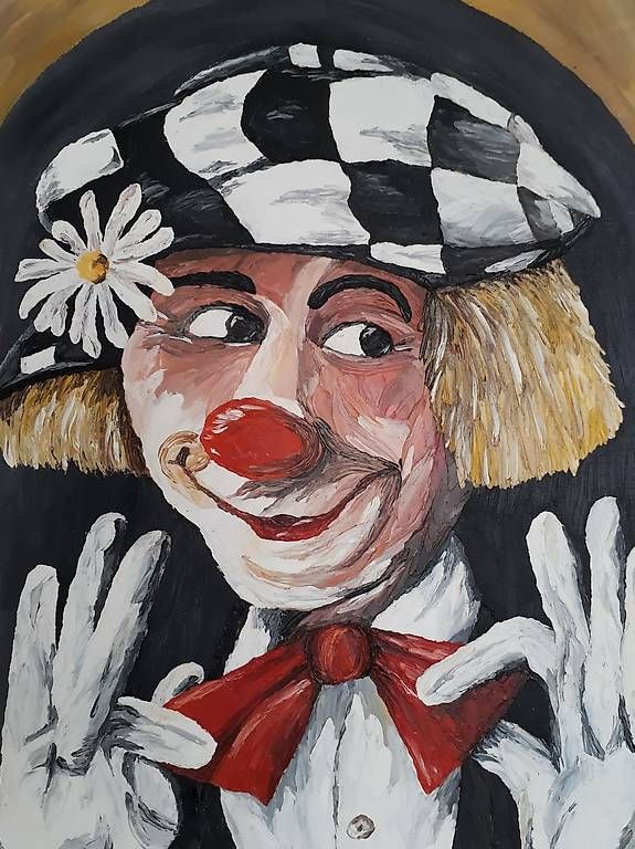 Dipinti: Oelbild Clown Olec Popov – Usato da Kriens venduto da ENotte 1