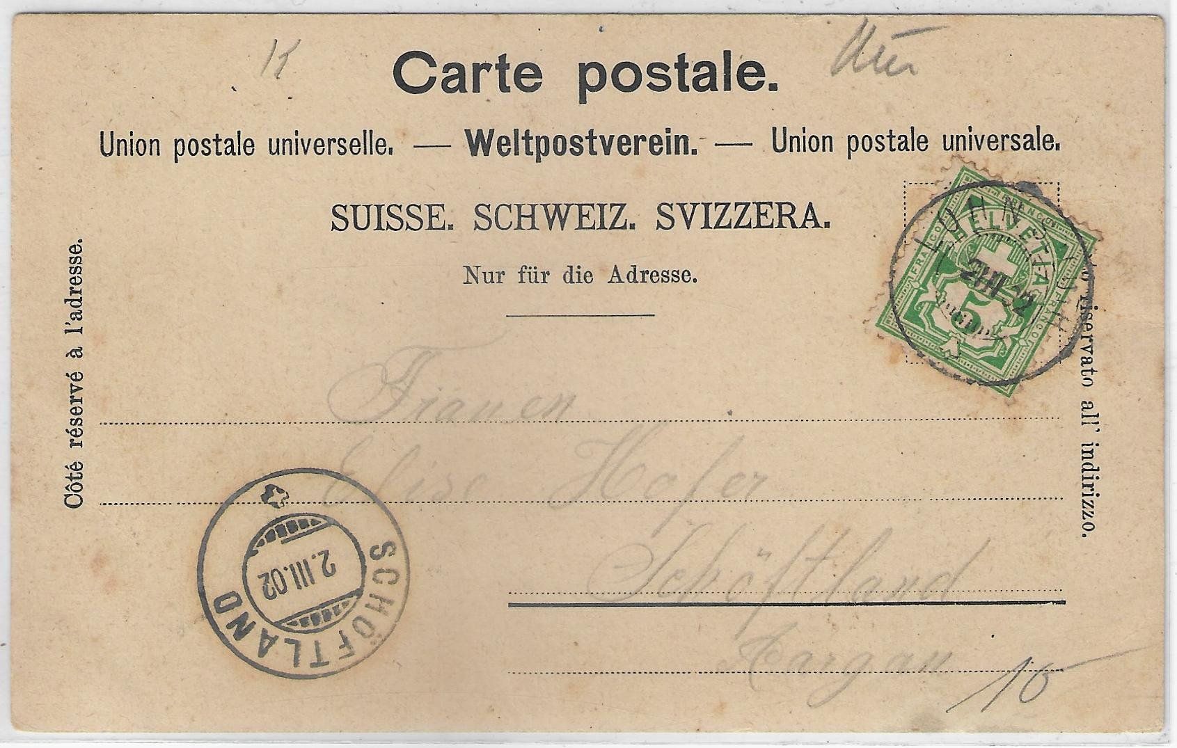 Cartes postales: Solothurn - Conzerthalle 1902 – D'occasion à Ettingen par Kartenplanet 1