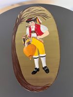 Bühler Holzspan Dose, Handarbeit, Schweizer Tracht, Top!