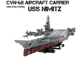 BlueBrixx 103272 Flugzeugträger USS Nimitz CVN-68, 1:300