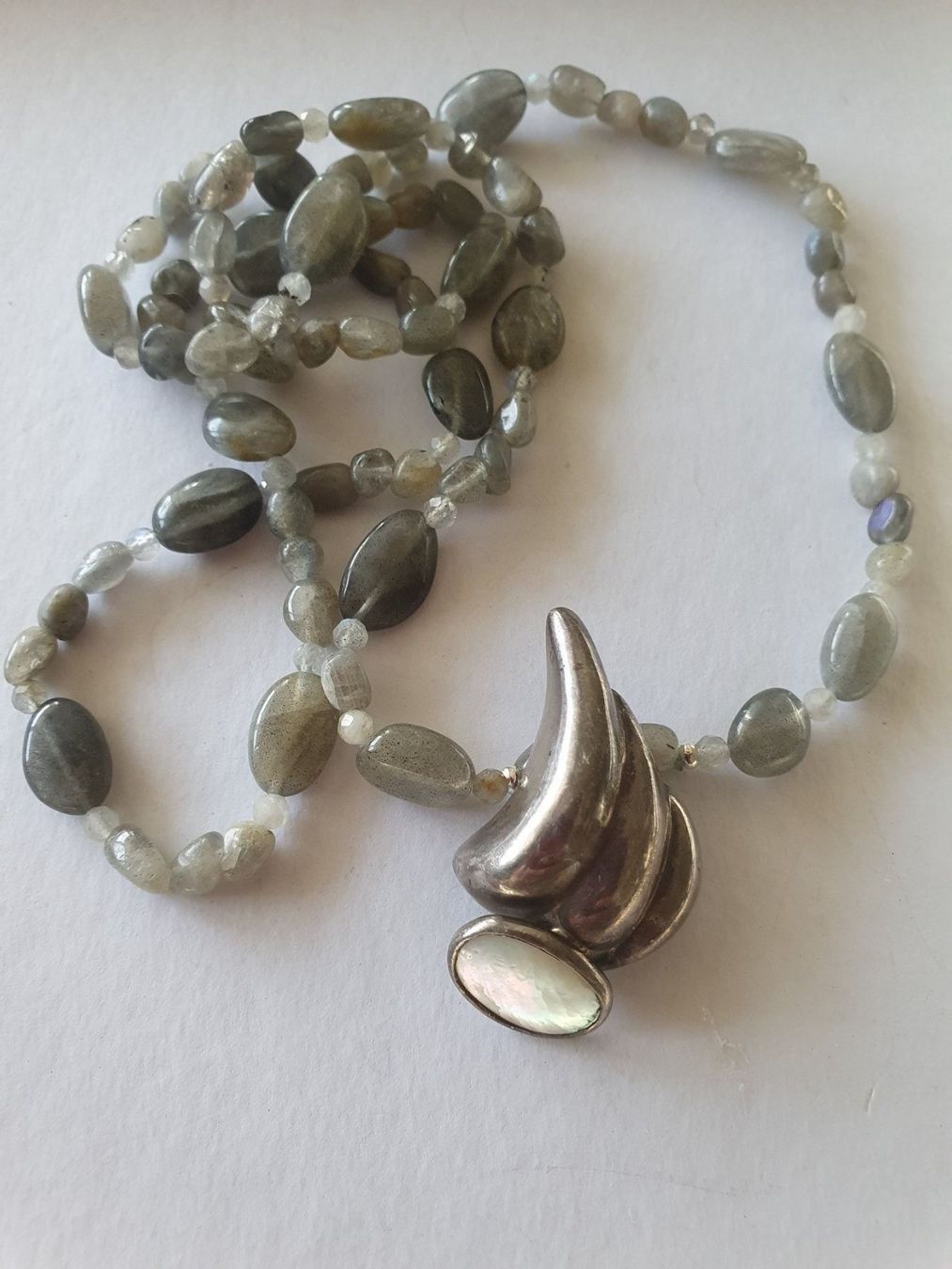 Catenine: Elegant Kette.Labradorit und Silber – Nuovo (secondo la descrizione) da Benglen venduto da Meercat3 2