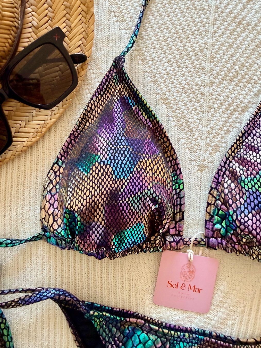 Costumi da bagno & Bikini: 🚀SALE! Bikini Schlangenoptik Glänzend Gr.M – Gratis Versand – Nuovo e nell'imballaggio originale da Gockhausen venduto da van_82kh 1