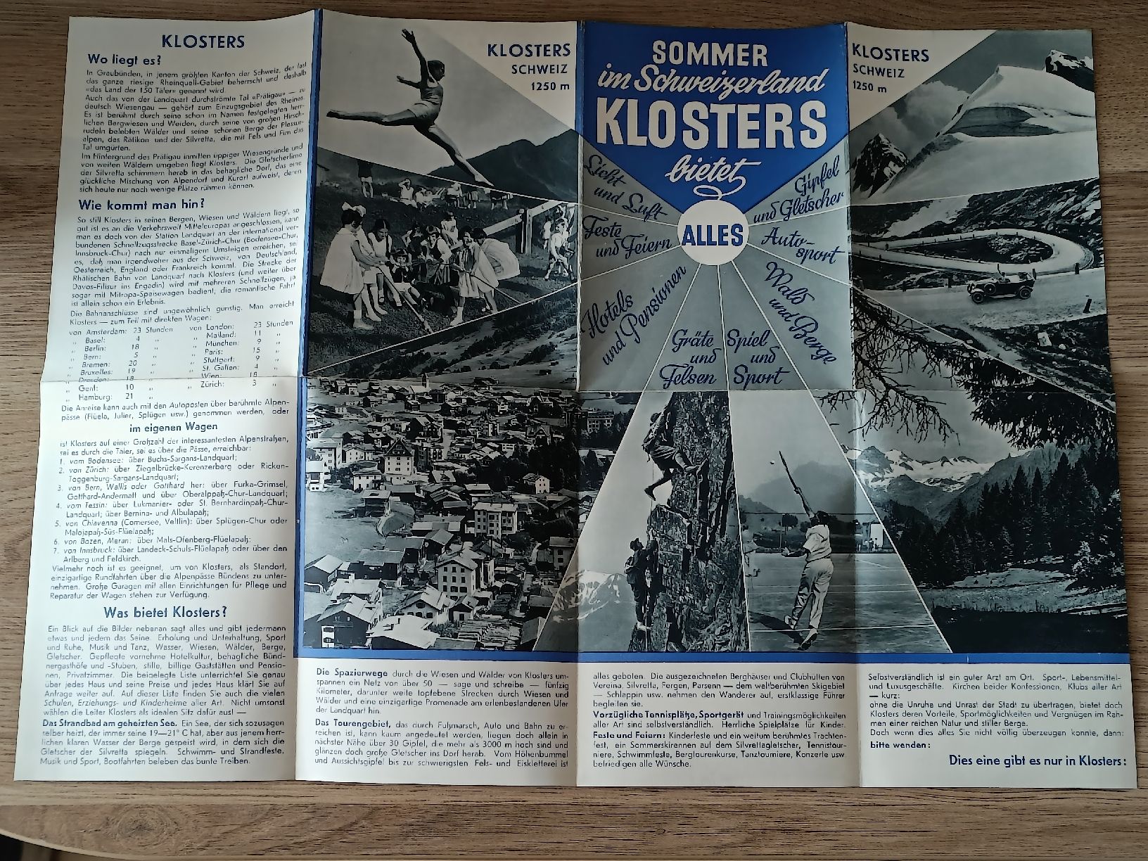 Documenti: Alter Prospekt / Sommer im Schweizerland Klosters ca. 1930 – Usato da Brugg AG venduto da Ente015 3