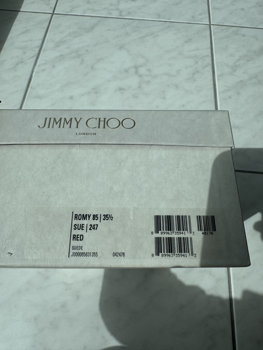 Jimmy Choo Scarpe da donna: Jimmy Choo Romy 85 Red Suede Pumps – Nuovo e nell'imballaggio originale da Uetikon am See venduto da sop_vw5x 7