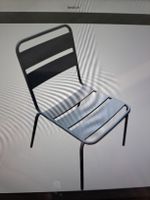4 Metallstühle grau