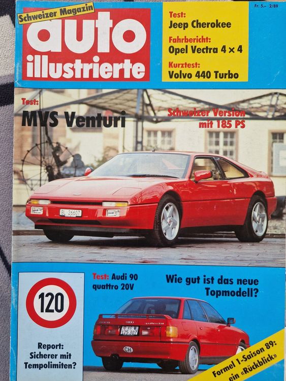 MVS Venturi Volvo 440 T Jeep Cherokee Audi 90 20V OpelVectra