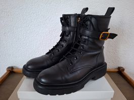 Magnifiques Bottines en cuir à sangles - Taille 37 - ZARA