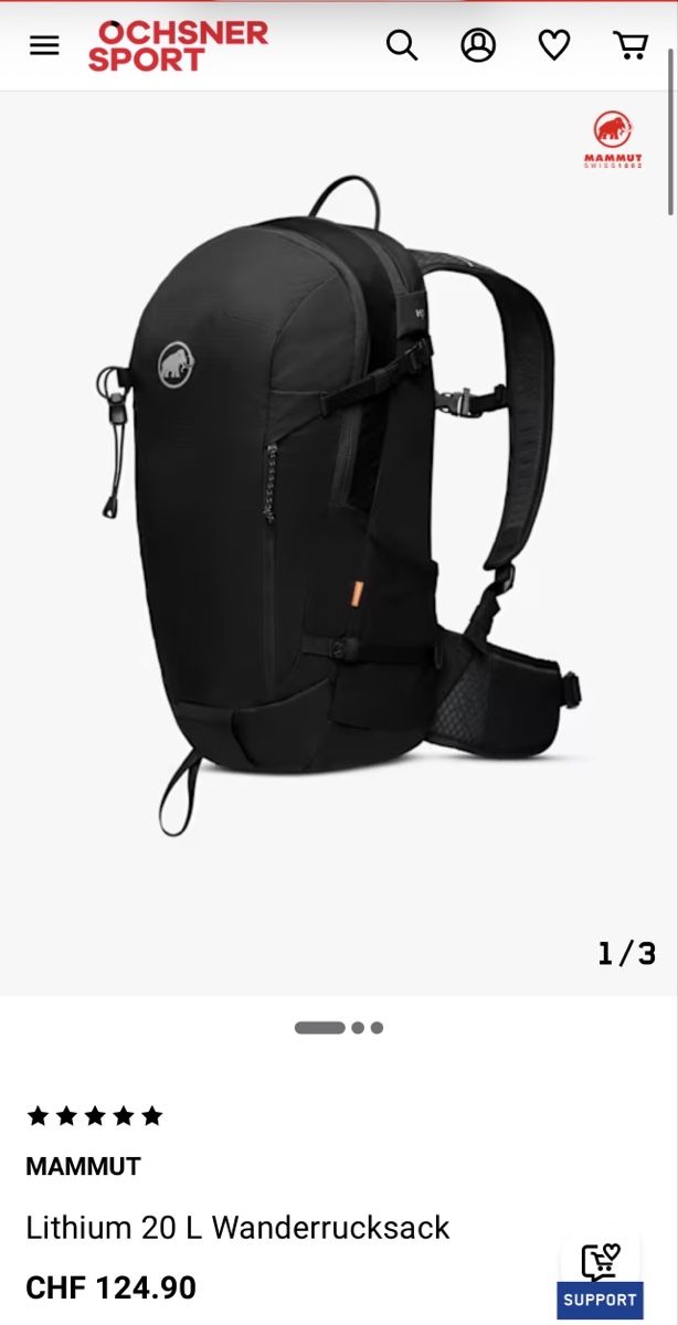 Mammut Zaini: Mammut Corporate Lithium 20L Wanderrucksack – Nuovo e nell'imballaggio originale da Zug venduto da Ratna 4