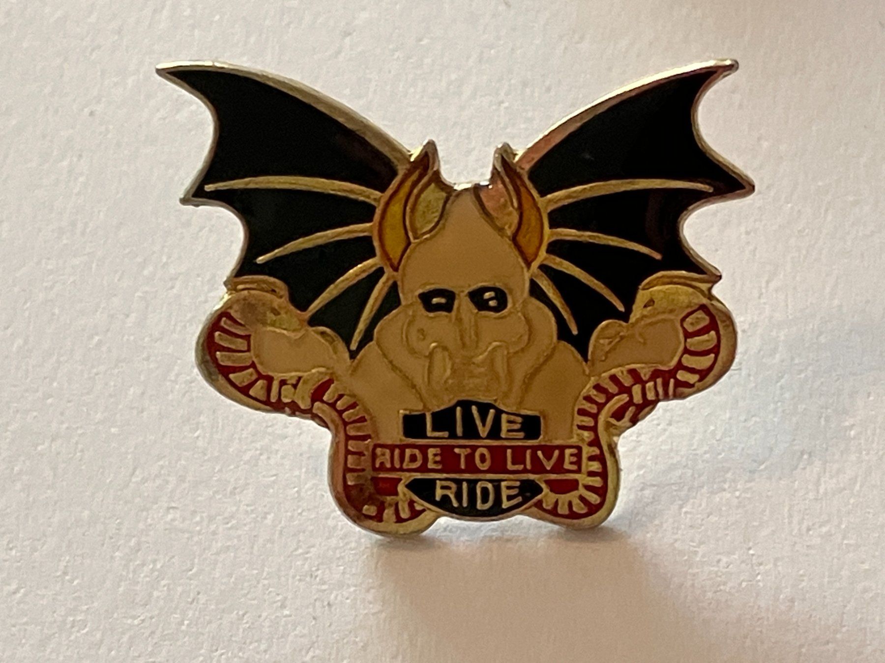 Placchette & Badge: 1 Pin Live to Ride Motorrad – Usato da Basel venduto da djwwpp