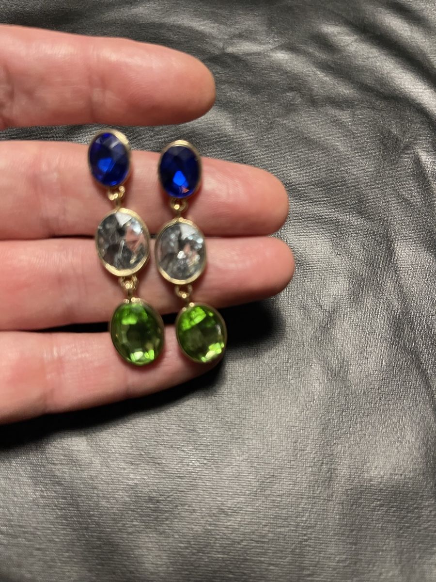 Ohrringe & -stecker: Orecchini lunghi pietre colorate blu verde – Neu (gemäss Beschreibung) aus Gordevio von LanaZimm 6