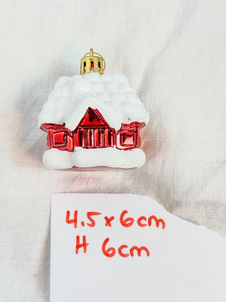Tutte le decorazioni: Weihnachtsschmuck: Rotes Häuschen mit Schnee – Nuovo (secondo la descrizione) da Galmiz venduto da Wichtel25 1