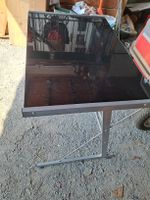 Schreibtisch Glas Metall Gestell 90x60cm Gebraucht