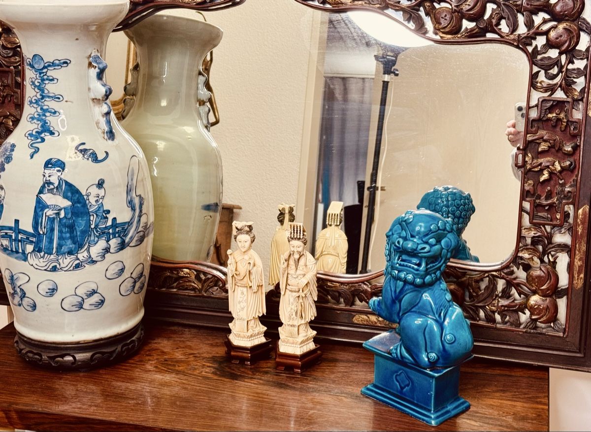Figuren: Antique Chinese Blue Ceramic Foo Dog Lion temple lowe – Gebraucht aus Zuerich von EMANUELEFEDERICO 7