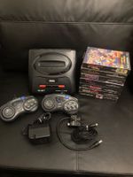 Sega Mega Drive II Konsole mit 7 Spielen und 2 Controllern