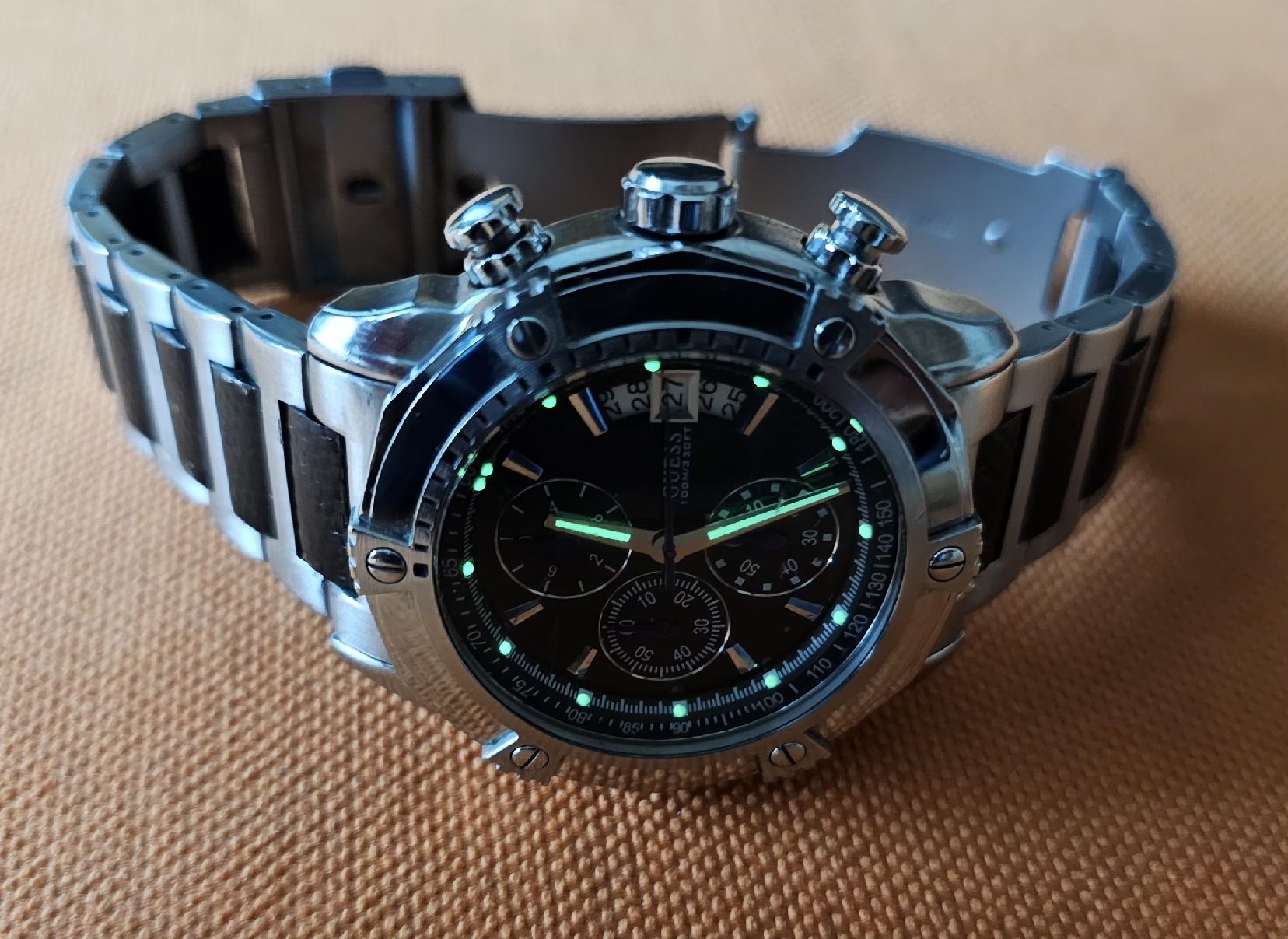 Guess Orologi: Guess Chronograph Herrenuhr 45mm – Usato da Speicher venduto da Lemore 3