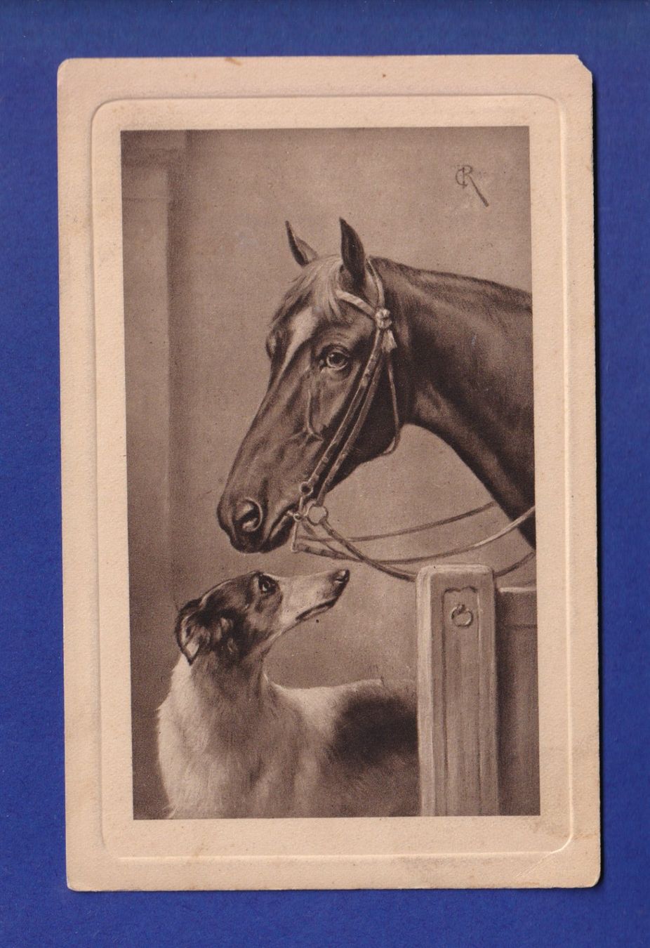 Ansichtskarten: CHEVAL et chien – Gebraucht aus Pully von nicecards-shop