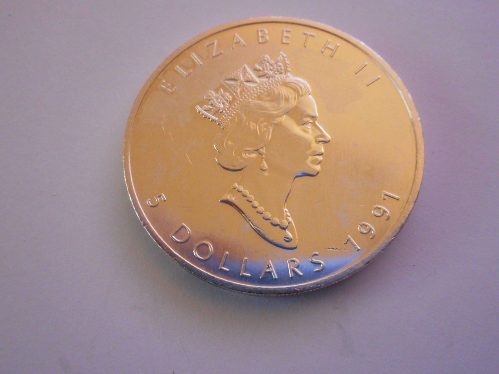Tutti le monete: 1991 5 Dollars silber 1 unze Canada – Nuovo (secondo la descrizione) da Kriegstetten venduto da pizlad2010 2