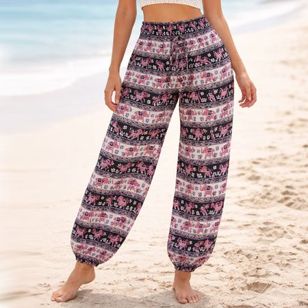 Haremshose Freizeithose Indien Hippie Goa Hose Psy Lila bl